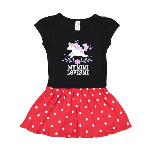 Inktastic My Mimi Loves Me Unicorn Gift Toddler Girl Dress