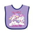 thumbnail image 1 of Inktastic My Mimi Loves Me Unicorn Girls Baby Bib, 1 of 4