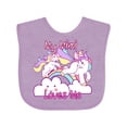 thumbnail image 1 of Inktastic My Mimi Loves Me Unicorn Girls Baby Bib, 1 of 4
