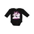 thumbnail image 1 of Inktastic My Mimi Loves Me Unicorn Girls Long Sleeve Baby Bodysuit, 1 of 5