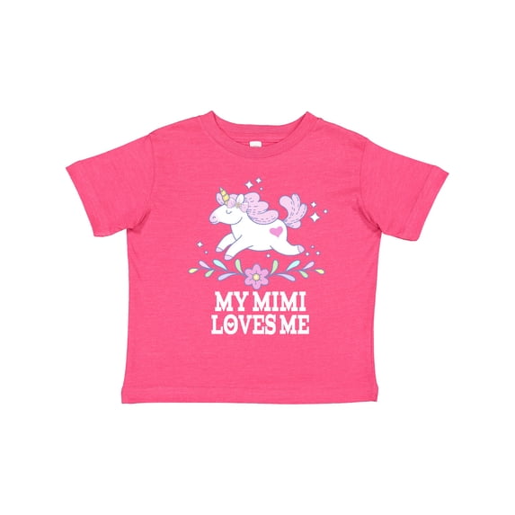 Inktastic My Mimi Loves Me Unicorn Girls Toddler T-Shirt