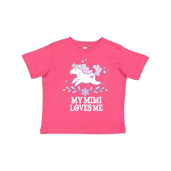 Inktastic My Mimi Loves Me Unicorn Girls Toddler T-Shirt