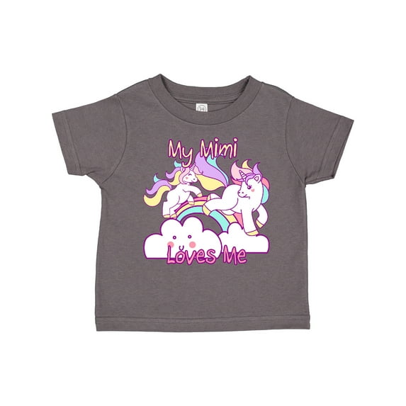 Inktastic My Mimi Loves Me Unicorn Girls Toddler T-Shirt