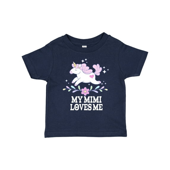 Inktastic My Mimi Loves Me Unicorn Girls Toddler T-Shirt