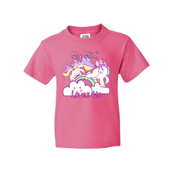 Inktastic My Mimi Loves Me Unicorn Youth T-Shirt