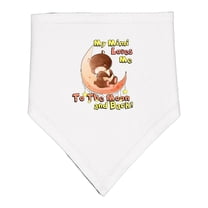 Inktastic My Mimi Loves Me to the Moon and Back Baby Bandana Bib