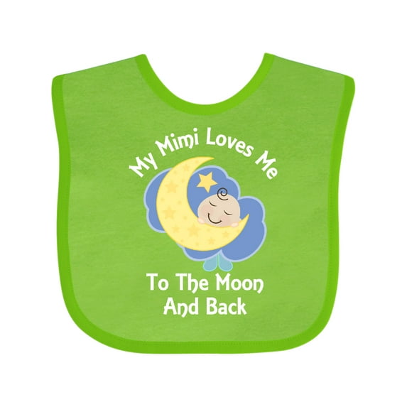 Inktastic My Mimi Loves Me to the Moon and Back Boys or Girls Baby Bib