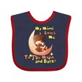 thumbnail image 1 of Inktastic My Mimi Loves Me to the Moon and Back Boys or Girls Baby Bib, 1 of 4