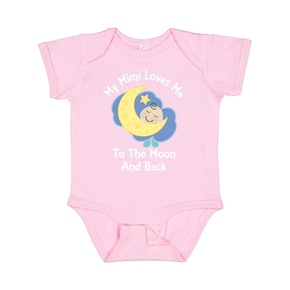 Inktastic My Mimi Loves Me to the Moon and Back Boys or Girls Baby Bodysuit