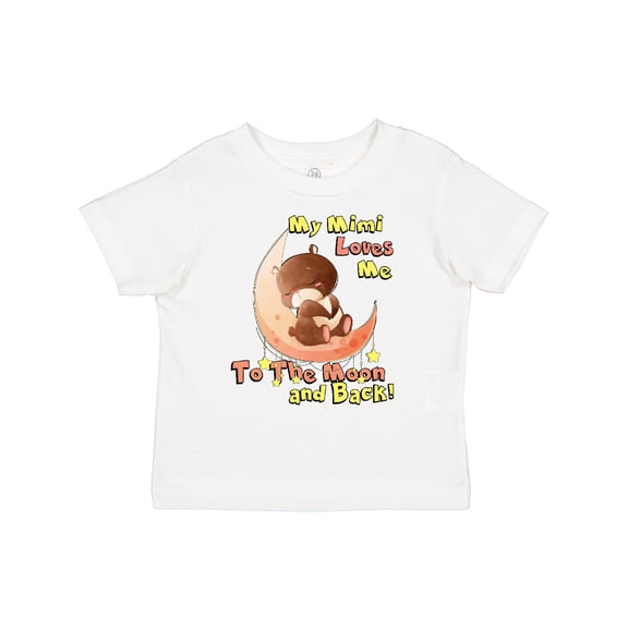 Inktastic My Mimi Loves Me to the Moon and Back Boys or Girls Toddler T-Shirt