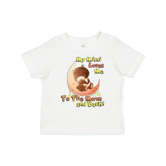 Inktastic My Mimi Loves Me to the Moon and Back Boys or Girls Toddler T-Shirt