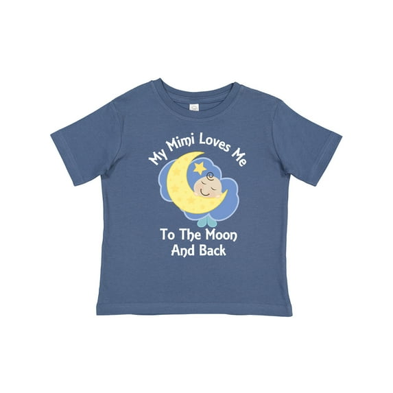 Inktastic My Mimi Loves Me to the Moon and Back Boys or Girls Toddler T-Shirt