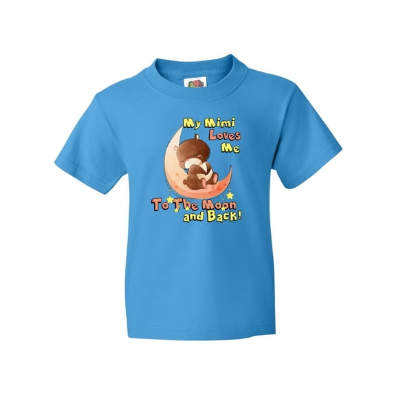 Inktastic My Mimi Loves Me to the Moon and Back Youth T-Shirt
