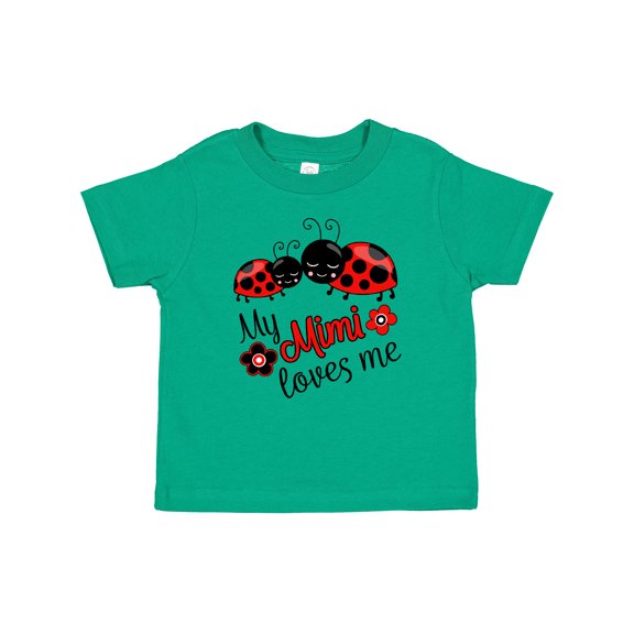 Inktastic My Mimi Loves Me with Cute Ladybugs Boys or Girls Baby T-Shirt