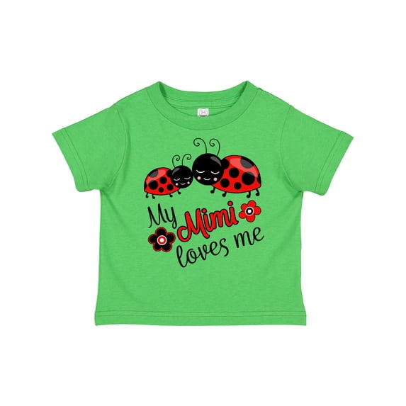 Inktastic My Mimi Loves Me with Cute Ladybugs Boys or Girls Toddler T-Shirt