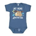 thumbnail image 1 of Inktastic My Mimi Loves Me with Sloth and Hearts Boys or Girls Baby Bodysuit, 1 of 5