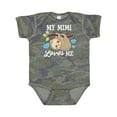 thumbnail image 1 of Inktastic My Mimi Loves Me with Sloth and Hearts Boys or Girls Baby Bodysuit, 1 of 5
