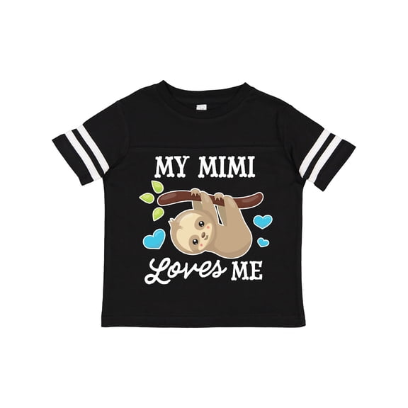 Inktastic My Mimi Loves Me with Sloth and Hearts Boys or Girls Toddler T-Shirt