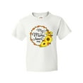 thumbnail image 1 of Inktastic My Mimi Loves Me with Sunflower Wreath Youth T-Shirt, 1 of 5