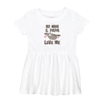 thumbnail image 1 of Inktastic My Mimi and Papa Love Me Sloth Girls Baby Dress, 1 of 5