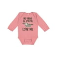 thumbnail image 1 of Inktastic My Mimi and Papa Love Me Sloth Girls Long Sleeve Baby Bodysuit, 1 of 5