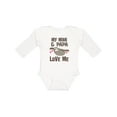 thumbnail image 1 of Inktastic My Mimi and Papa Love Me Sloth Girls Long Sleeve Baby Bodysuit, 1 of 5