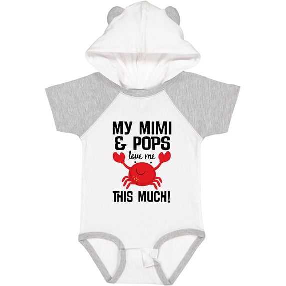 Inktastic My Mimi and Pops Love Me Boys or Girls Baby Bodysuit