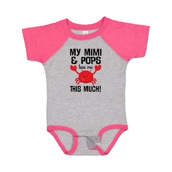 Inktastic My Mimi and Pops Love Me Boys or Girls Baby Bodysuit