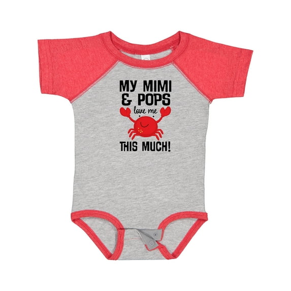 Inktastic My Mimi and Pops Love Me Boys or Girls Baby Bodysuit
