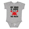 thumbnail image 1 of Inktastic My Mimi and Pops Love Me Boys or Girls Baby Bodysuit, 1 of 5
