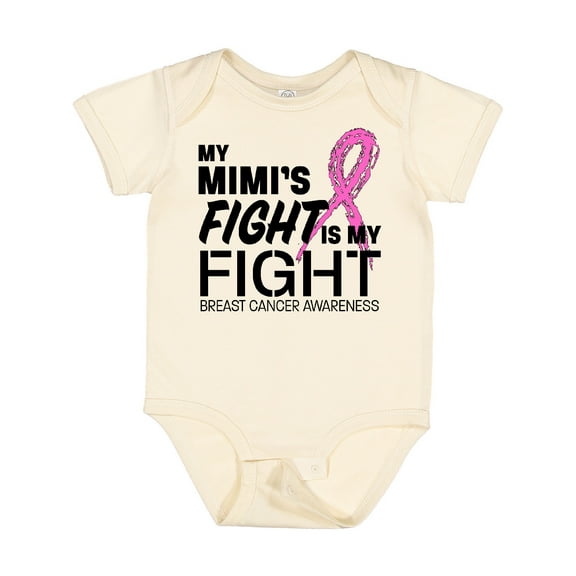Inktastic My Mimi's Fight is My Fight Breast Cancer Awareness Boys or Girls Baby Bodysuit