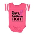 thumbnail image 1 of Inktastic My Mimi's Fight is My Fight Breast Cancer Awareness Boys or Girls Baby Bodysuit, 1 of 5