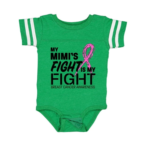 Inktastic My Mimi's Fight is My Fight Breast Cancer Awareness Boys or Girls Baby Bodysuit