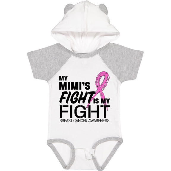 Inktastic My Mimi's Fight is My Fight Breast Cancer Awareness Boys or Girls Baby Bodysuit