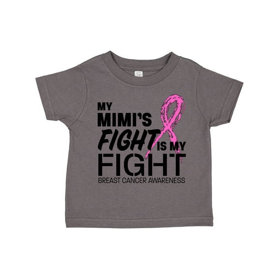 Inktastic My Mimi's Fight is My Fight- Breast Cancer Awareness Boys or Girls Toddler T-Shirt