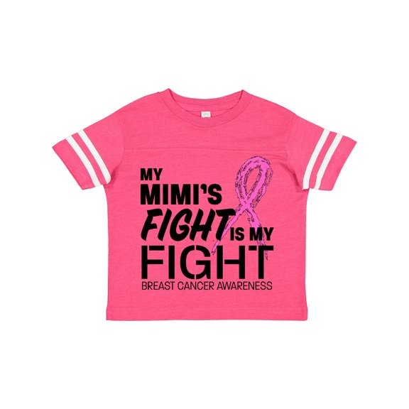 Inktastic My Mimi's Fight is My Fight- Breast Cancer Awareness Boys or Girls Toddler T-Shirt