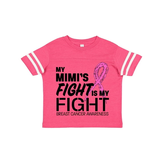 Inktastic My Mimi's Fight is My Fight- Breast Cancer Awareness Boys or Girls Toddler T-Shirt