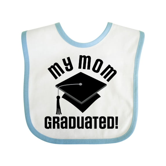 Inktastic My Mom Graduated Boys or Girls Baby Bib
