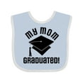 thumbnail image 1 of Inktastic My Mom Graduated Boys or Girls Baby Bib, 1 of 4