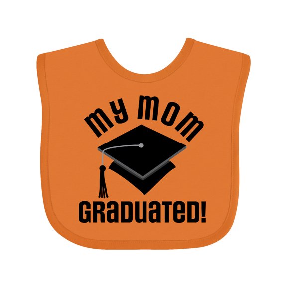 Inktastic My Mom Graduated Boys or Girls Baby Bib