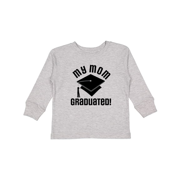 Inktastic My Mom Graduated Boys or Girls Long Sleeve Toddler T-Shirt