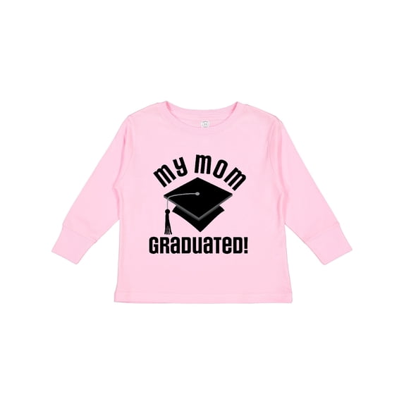 Inktastic My Mom Graduated Boys or Girls Long Sleeve Toddler T-Shirt