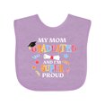 thumbnail image 1 of Inktastic My Mom Graduated and I'm Super Proud Boys or Girls Baby Bib, 1 of 4