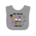thumbnail image 1 of Inktastic My Mom Graduated and I'm Super Proud Boys or Girls Baby Bib, 1 of 4