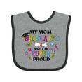 thumbnail image 1 of Inktastic My Mom Graduated and I'm Super Proud Boys or Girls Baby Bib, 1 of 4