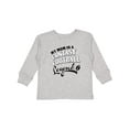 thumbnail image 1 of Inktastic My Mom Is a Fantasy Football Legend Boys or Girls Long Sleeve Toddler T-Shirt, 1 of 5