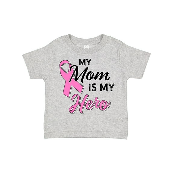 Inktastic My Mom is My Hero Breast Cancer Awareness Boys or Girls Toddler T-Shirt