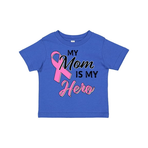 Inktastic My Mom is My Hero Breast Cancer Awareness Boys or Girls Toddler T-Shirt