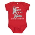thumbnail image 1 of Inktastic My Mom is My Hero Diabetes Awareness Boys or Girls Baby Bodysuit, 1 of 5