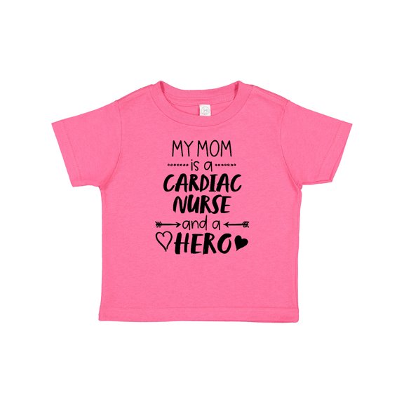 Inktastic My Mom is a Cardiac Nurse and a Hero Boys or Girls Baby T-Shirt